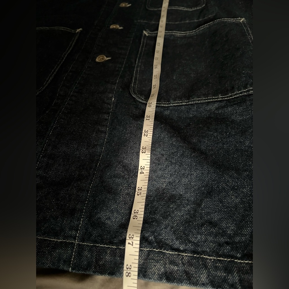 Engineered Garments Workaday Navy Denim Chore Sho… - image 7